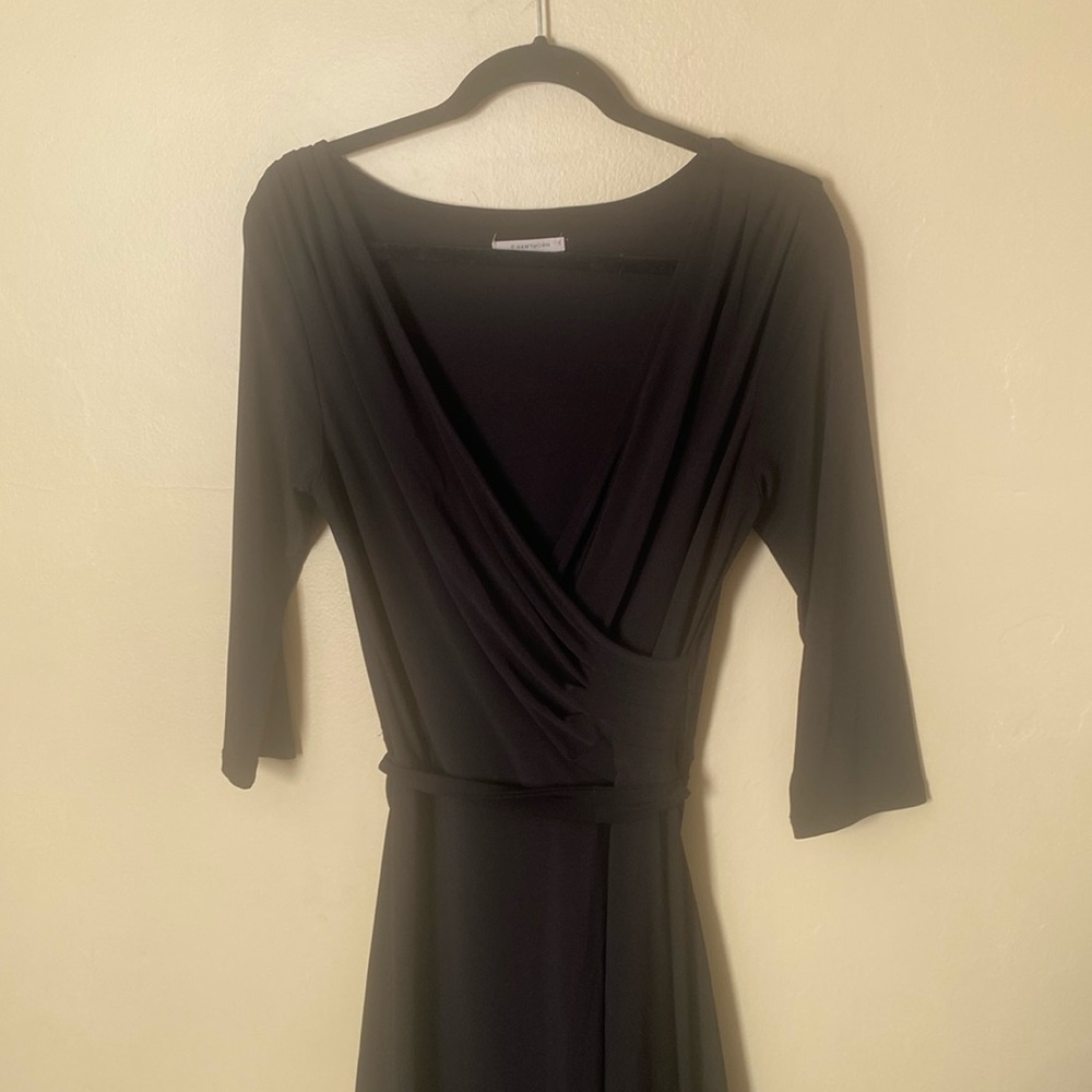 41 hawthornn black wrap dress size medium